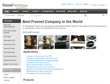 Tablet Screenshot of fresnelfactory.com